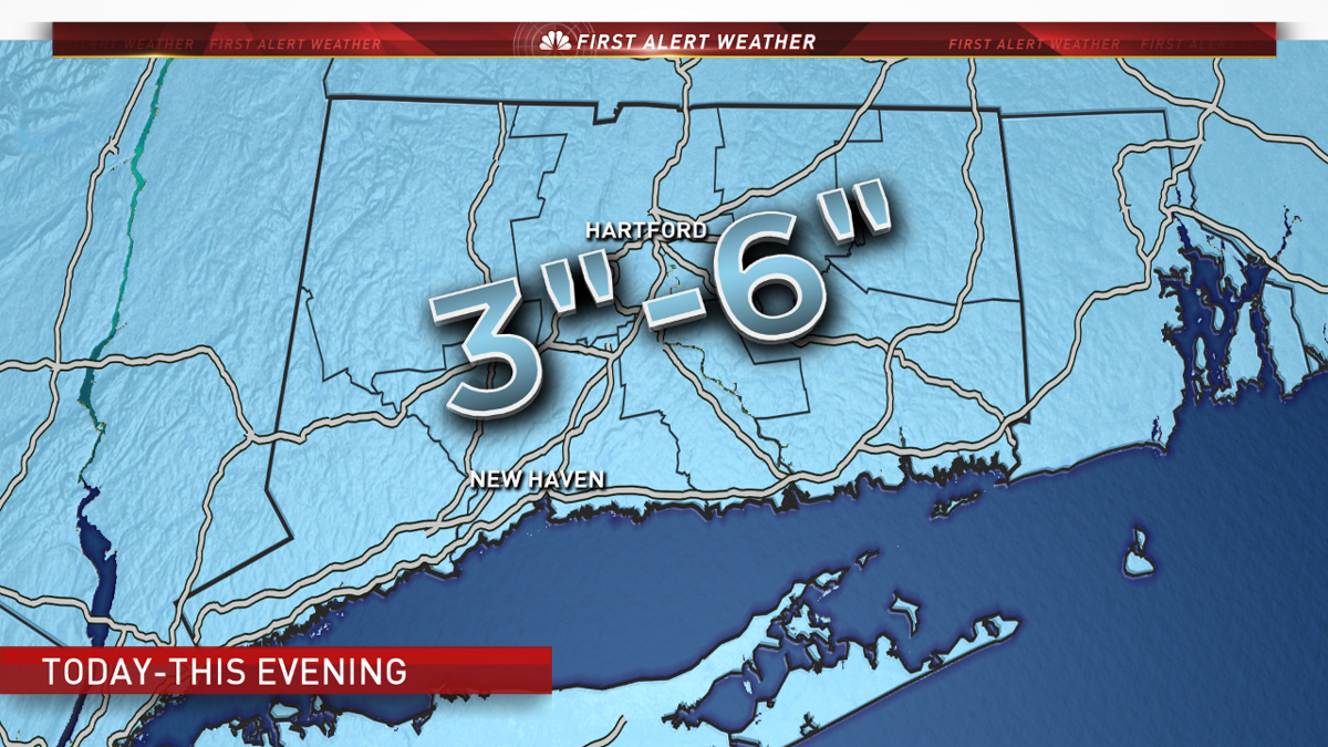 FIRST ALERT: Steady, Light Snow Across Connecticut