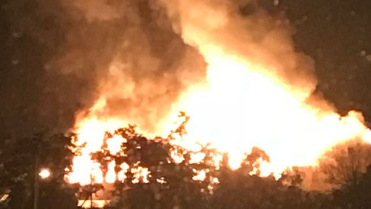 Massive Fire at Abandoned Waterbury Factory Extinguished