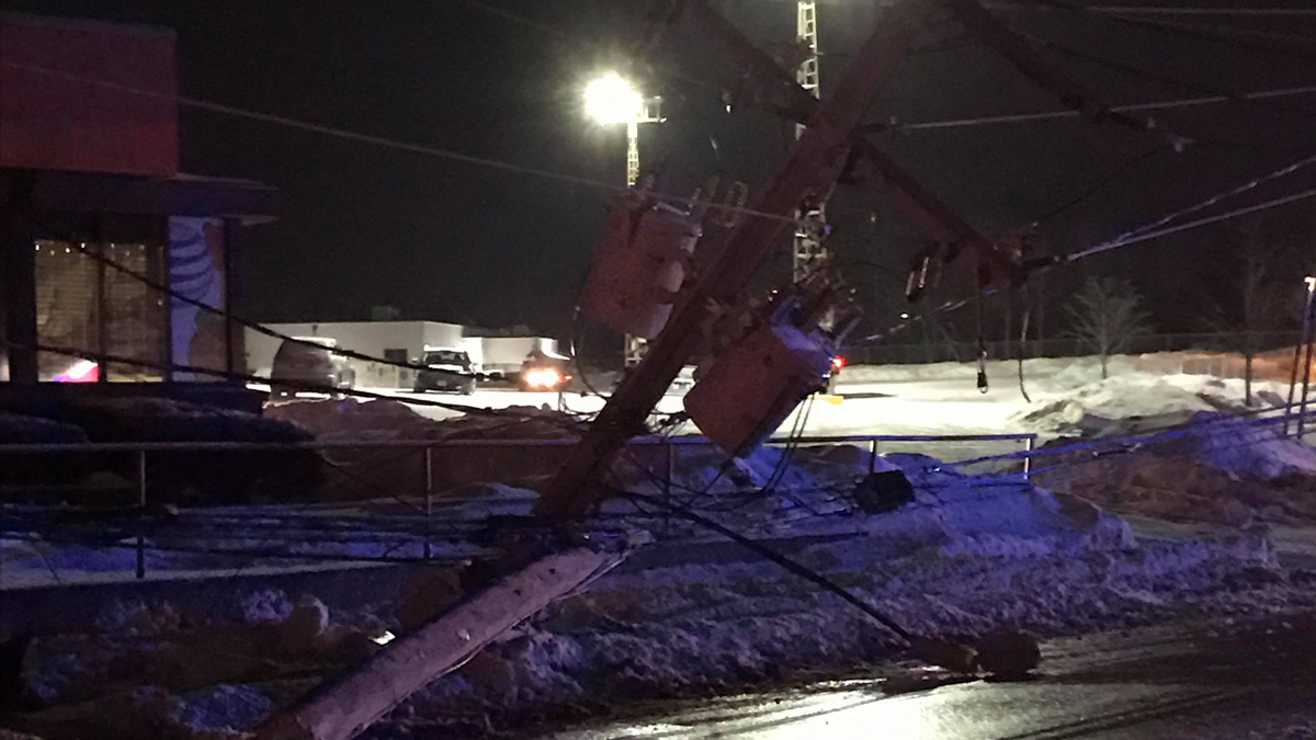 Main Street in Willimantic Closed After Vehicle Hits Pole