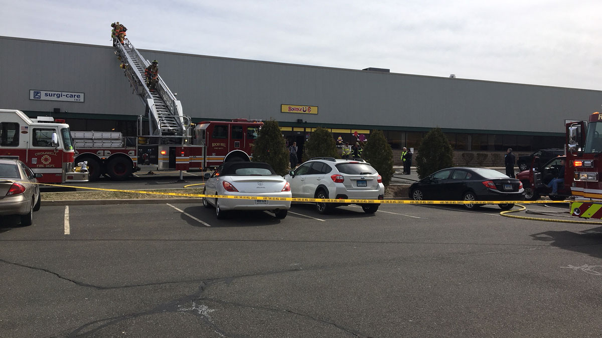 Crews Respond to Fire at BounceU Building in Rocky Hill