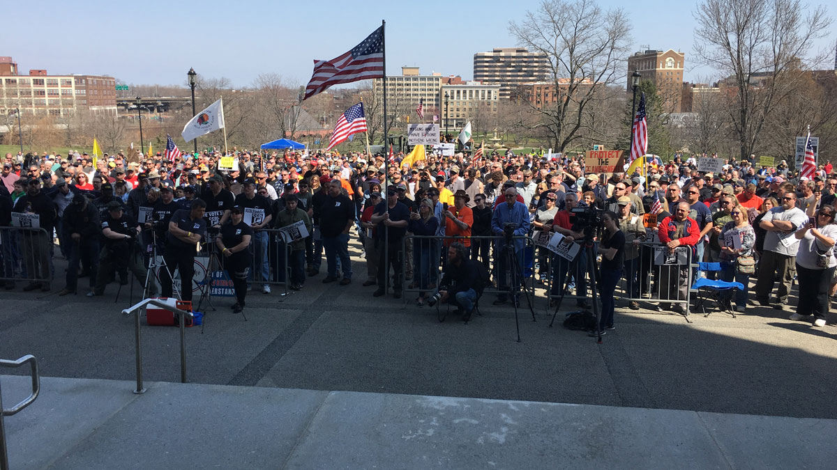 Gun Rights Rally Held at State Capitol