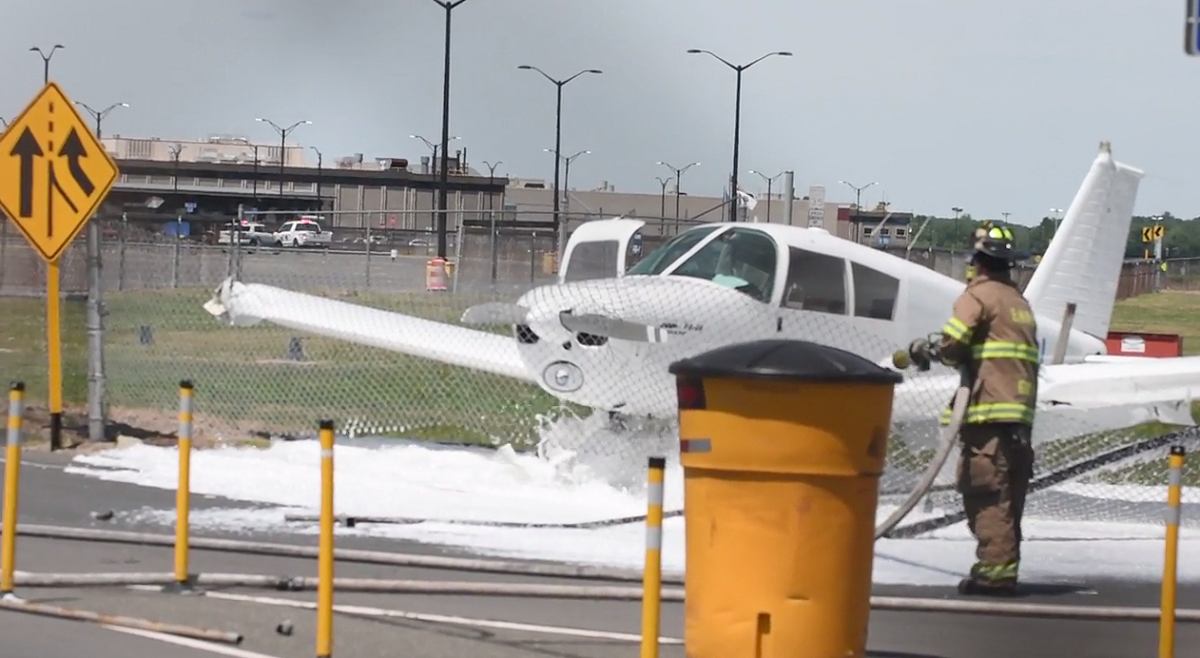 Plane Makes Emergency Landing in East Hartford