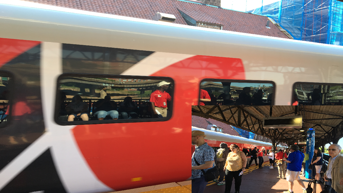 Excited Public Gets First Chance to Ride the Rails on New Hartford Line