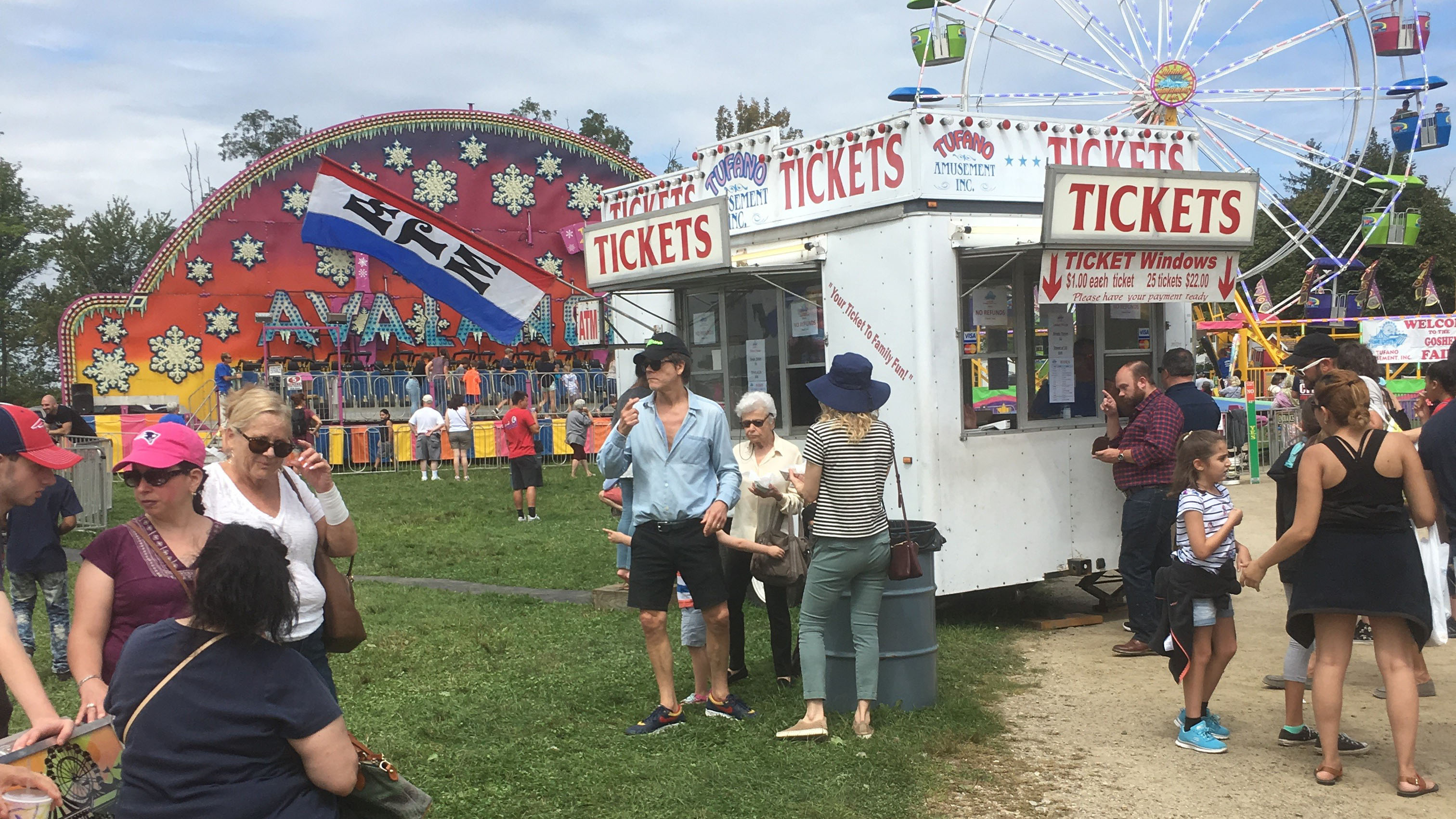 Actor Kevin Bacon, Actress Kyra Sedgwick Spotted at the Goshen Fair