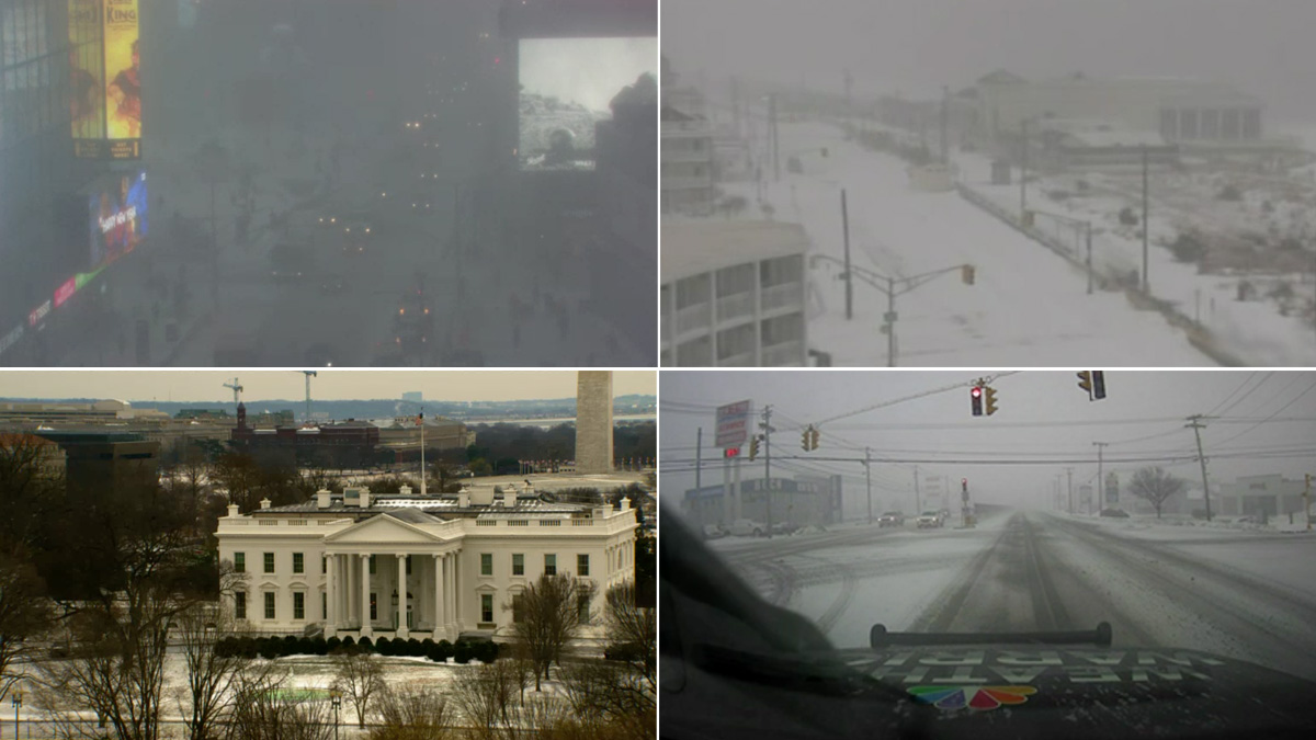 Watch: Winter Storm Snow Cams Across East Coast