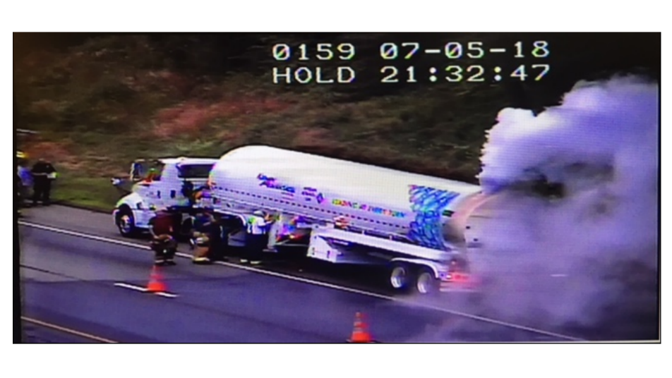 I-95 South at Westbrook/Clinton Line Reopens After Tanker Fire